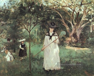 der Schmetterling Chase Berthe Morisot Ölgemälde